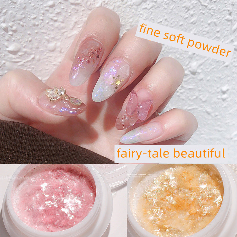Cotton Snow Melt Nail Powder