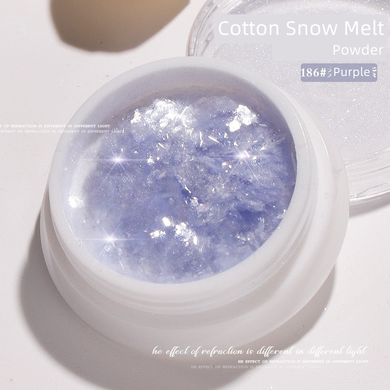 Cotton Snow Melt Nail Powder