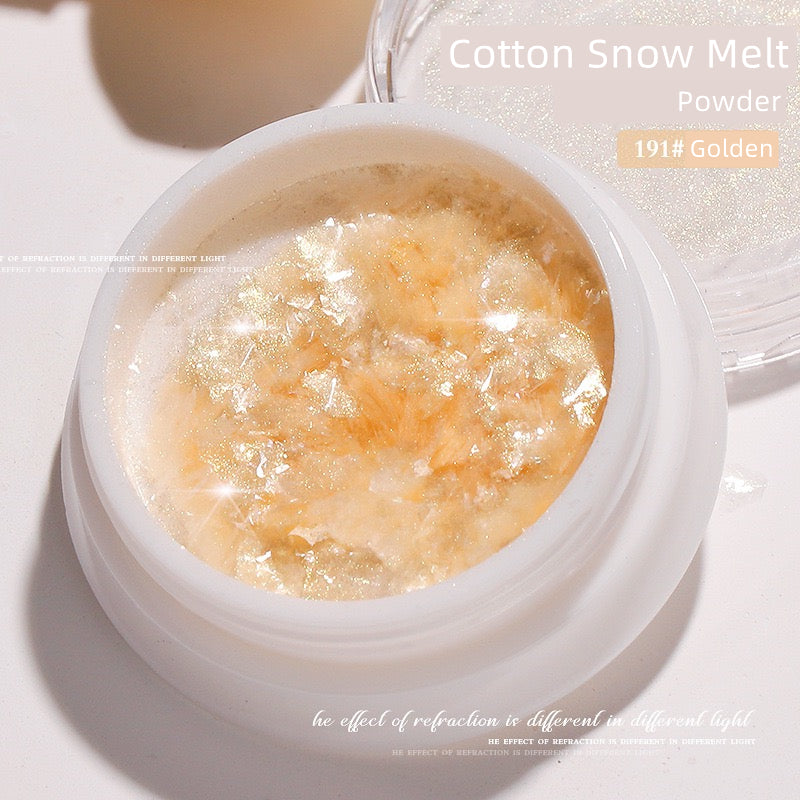 Cotton Snow Melt Nail Powder