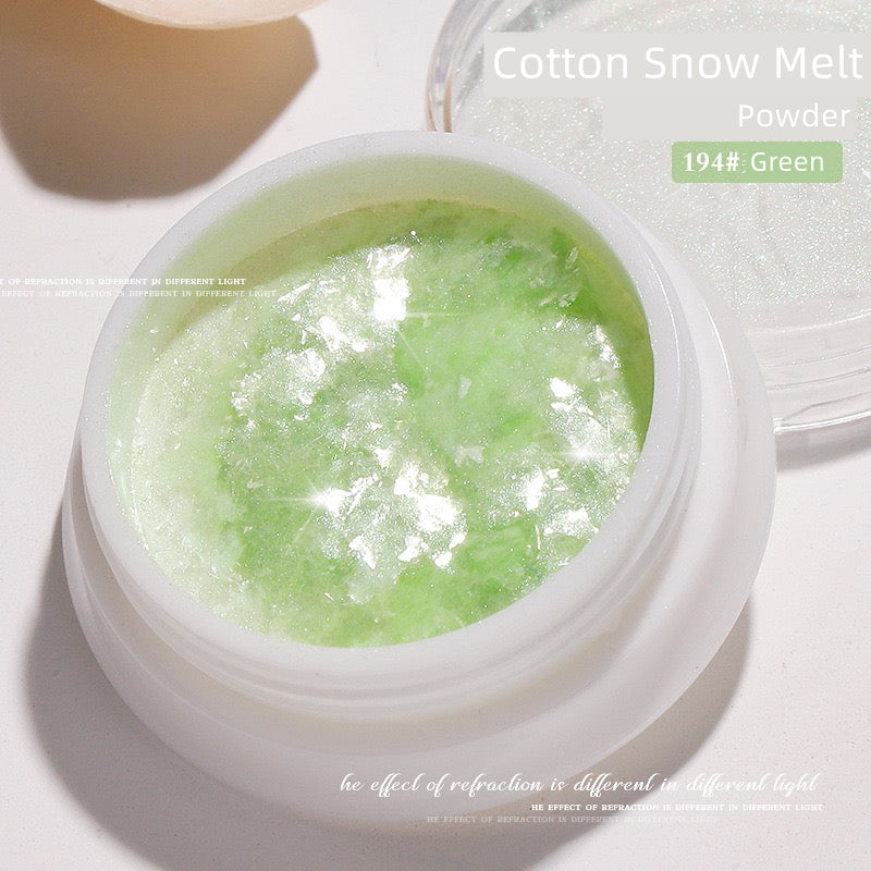 Cotton Snow Melt Nail Powder