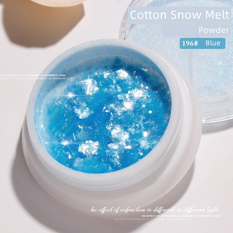 Cotton Snow Melt Nail Powder