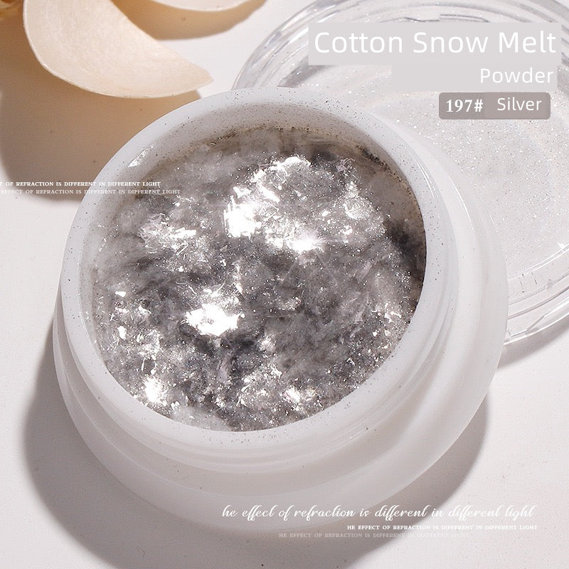 Cotton Snow Melt Nail Powder