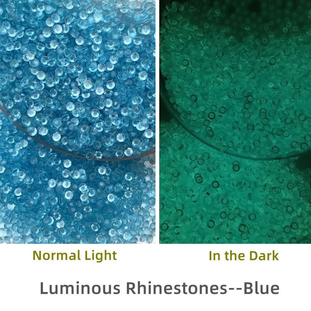 Glowing Rhinestones 3mm  (Strong Luminous)