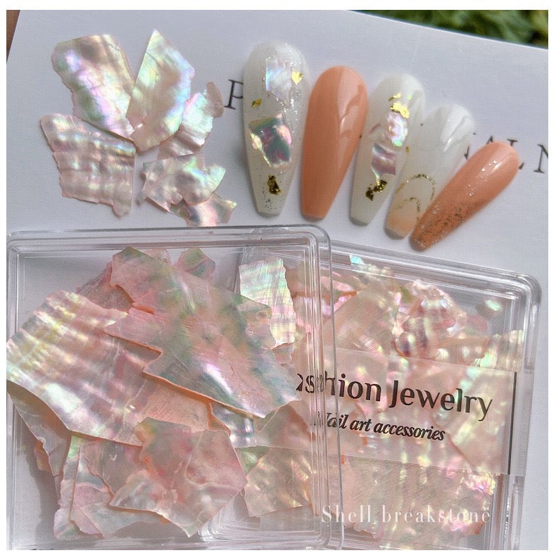 Natural Manicure Shell Pieces Set