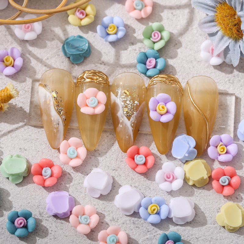 Succulent Plant Flower Resin Charms