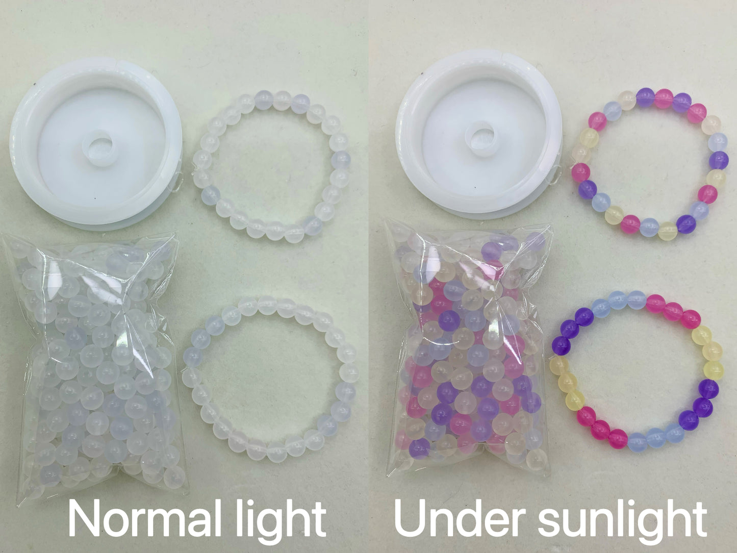 UV-change color Round Beads