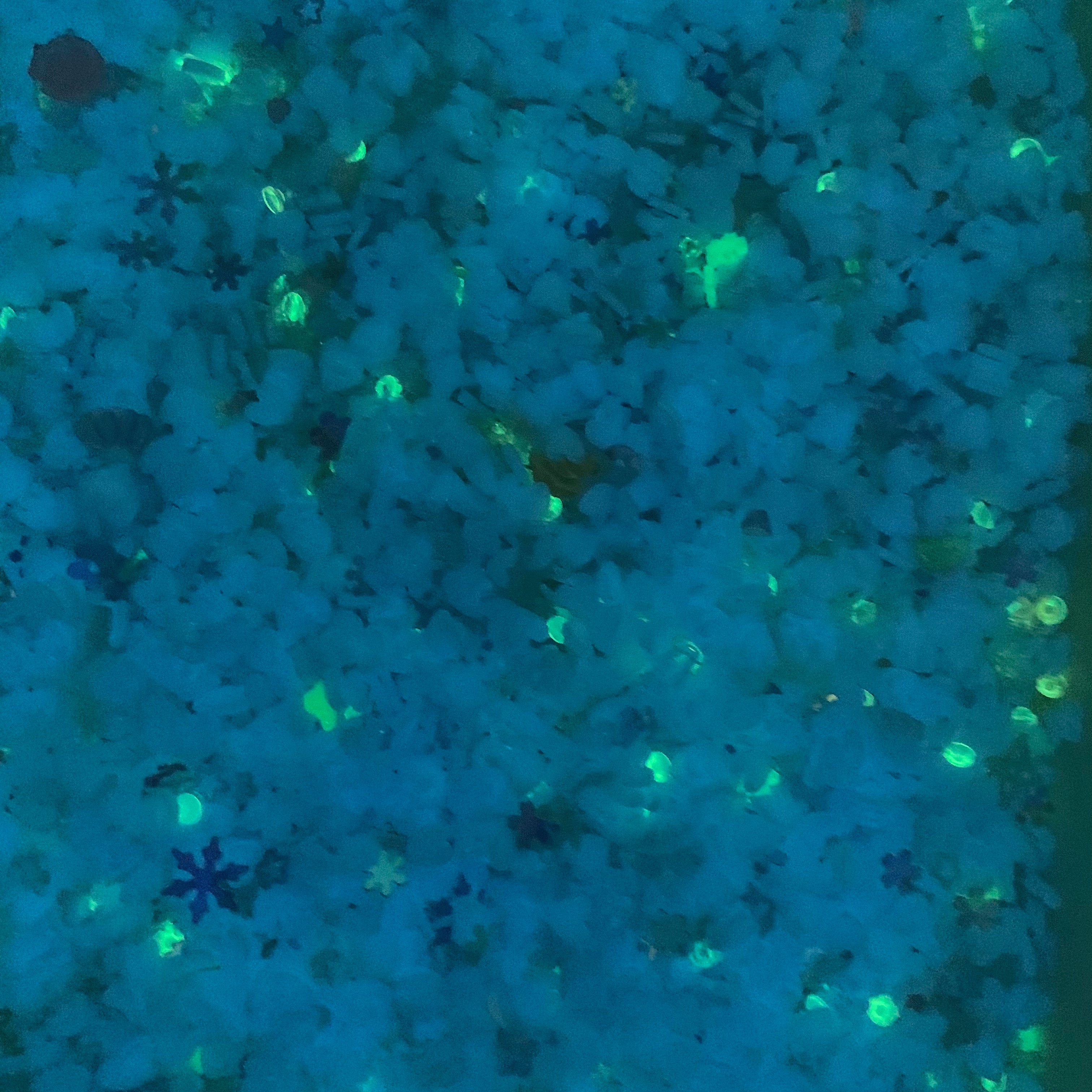 Glowing Patch Glitter Flakes  (Strong Luminous)