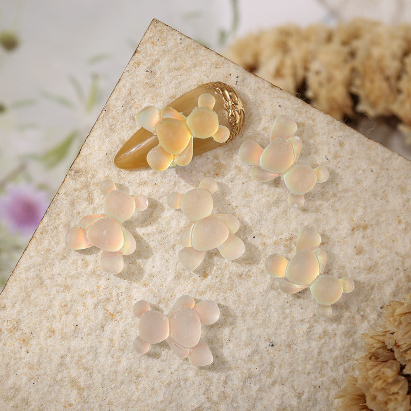 Big Teddy Bear Resin Charms  (Strong Luminous)