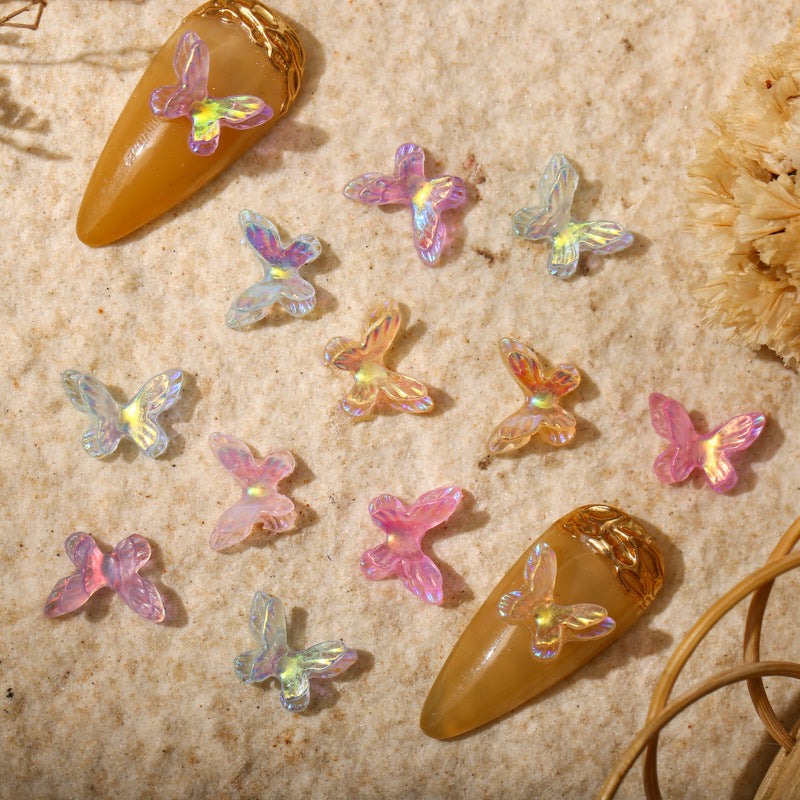 Double Layer Butterfly Charms  (Slight Luminous)