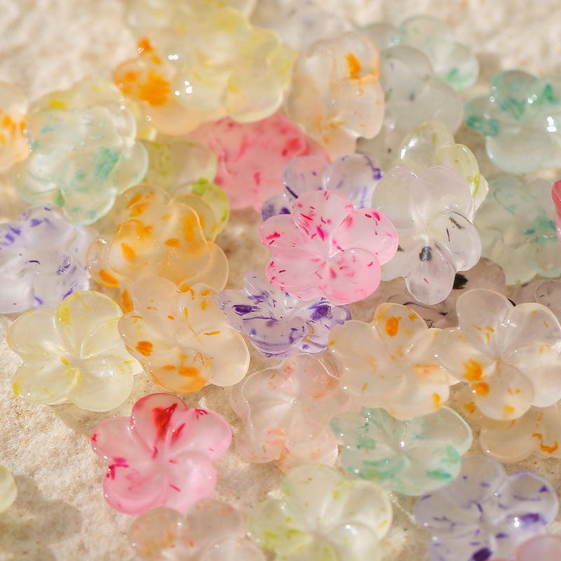 Blossom Dried Flower Resin Charms  (Luminous and UV change)