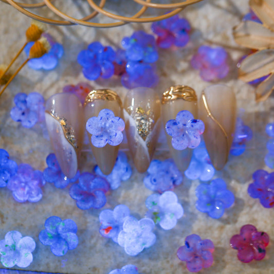 Blossom Dried Flower Resin Charms  (Luminous and UV change)